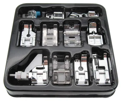 Productafbeelding van 11-delige set naaivoeten - Accessoires voor huishoudelijke naaimachines - DIY-reserveonderdelen - 11-delig