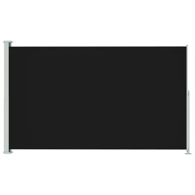 Image de Auvent latéral rétractable de patio 180x300 cm Noir