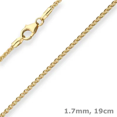 1-7mm-Armband-Zopfkette-aus-585-Gelbgold-19cm