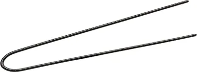 Produktbild von Comair Lockennadeln schwarz geriffelt 72 mm 500er Box