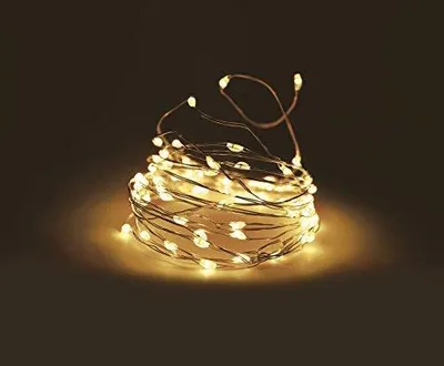 Obrázok produktu pre Svetelná reťaz 5 m so 100 Micro LED - teplá biela - svetelný drôt do exteriéru