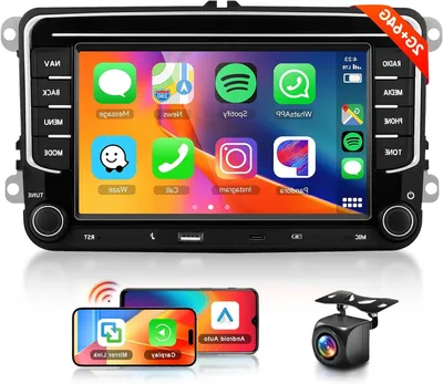 Immagine prodotto di Autoradio compatibile con CarPlay - Autoradio Bluetooth - Autoradio Android - Autoradio 2DIN - Autoradio con GPS