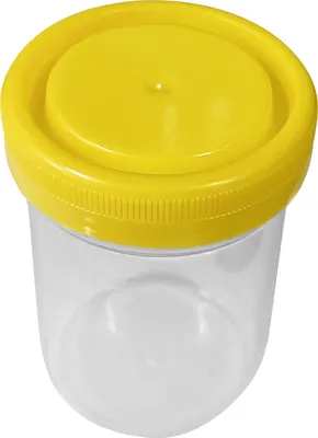 Obrázek produktu pro Sada 30 vzorkových nádobek se žlutým víčkem (120 ml, PP plast)