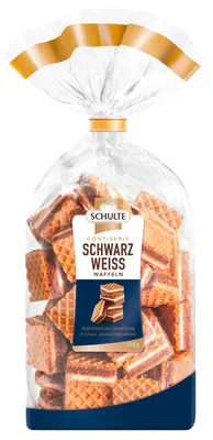 Produktbild von Schulte Confiserie Schwarz Weiß Waffeln 175g