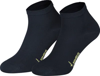 Tobeni 6 Paar Bambus Kurz-Socken ohne Gummi für Damen und Herren Marine-Blau