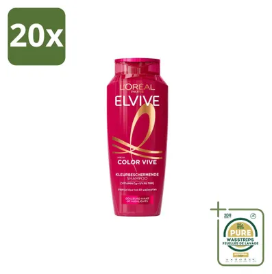 Productafbeelding van 20 x L'Oréal Paris Elvive Color Vive Shampoo voor gekleurd haar, 250 ml - Voorraadverpakking - 20 stuks