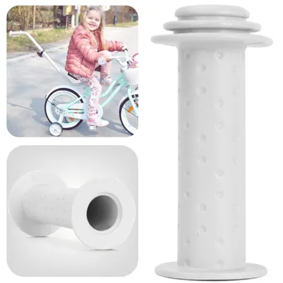 Image de Poignée de vélo Poignée de guidon Enfants Vélo Poignée en caoutchouc Poignée en caoutchouc Blanc