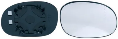 Produktbild von Außenspiegelglas Schwarz konvex, 19,2 cm Länge, 12,2 cm Breite, für Links- und Rechtslenker