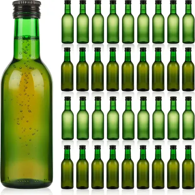 Zdjęcie produktu dla SUPERBUTELKI - 100x Butelka szklana Monopol 250 ml zielona na cydr, soki, nalewki