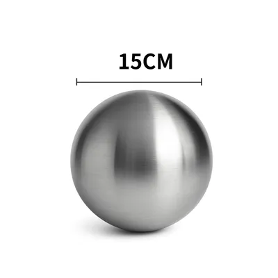 Obrázek produktu pro Köhko Dekorativní koule 3-58 cm (velikost 15 cm) matná z vysoce kvalitní nerezové oceli, zahradní koule, jezírková koule vel. 15 cm