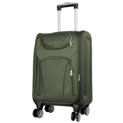 Produktbild von Nylon Handgepäck Reisekoffer Maribor grün Trolley 4 Rollen leicht Weichgepäck Größe S