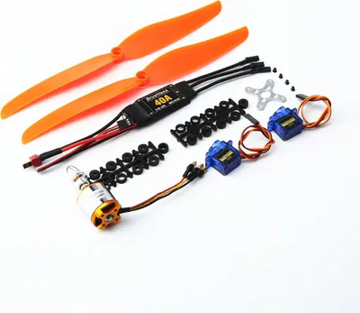 Obrázok produktu pre A2217 KV1100KV striedavý motor 40A ESC SG90 9G Micro Servo 1060 Vrtuľa pre RC lietadlo s pevným krídlom