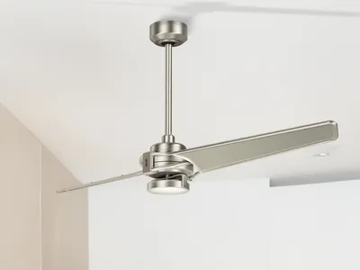 Produktbild von Deckenventilator leise Ø 142cm mit LED Licht und Fernbedienung, verlängerbar