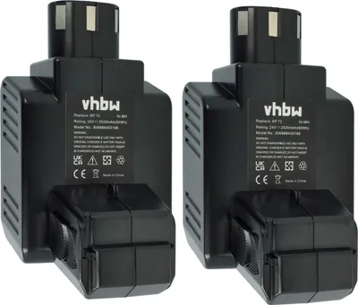 Produktbild von vhbw 2x Akku Ersatz für Hilti BP72, BP60, 331530, BP40 für Werkzeug (2500 mAh, NiMH, 24 V)