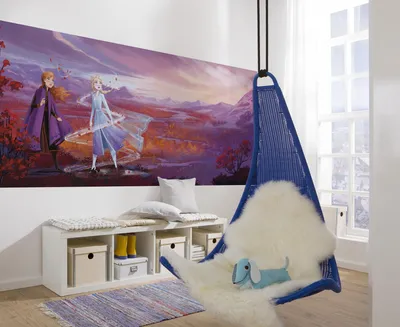 Produktbild von Disney Fototapete von Komar "Frozen Panorama" - Größe 368 x 127 cm, 4 Teile
