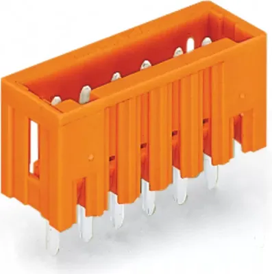 Produktbild von WAGO THT-Stiftleiste;Lötstift 1,0 x 1,0 mm;gerade;orange 734-236