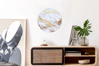 Produktbild von MuchoWow® - Schlafzimmer - Bilder - Der Kreis - Kunst für die Wohnung - Plastik - Kunstdruck - Wandbild