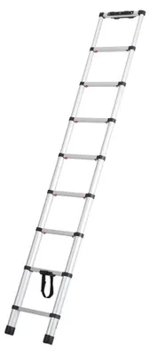 Productafbeelding van Telescopische Ladder Aluminium - 2,6 Meter Uitschuifbaar - 170 Kg Draagvermogen