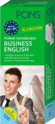 Produktbild von PONS Power-Vokabelbox Business English in 4 Wochen