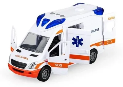 Produktbild von Zabawkowy ambulans Flota Miejska z efektami świetlnymi i dźwiękowymi