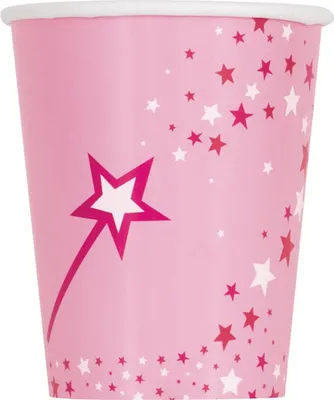 Produktbild von Pappbecher Prinzessin & Einhorn 266ml/8Stk.
