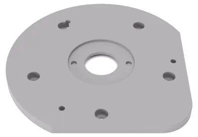 Produktbild von PRIWAS Grundplatte/Adapterplatte für Kopierhülsen passend für Bosch GOF 1250 CE | Gleitplatte passend für Bosch Oberfräsen