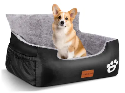 Obrázek produktu pro Autosedačka pro psy - 70 x 60 x 45 cm - 2 nastavitelné bezpečnostní pásy - odnímatelná - pratelná