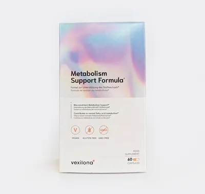 Produktbild von Vexilona Kapseln - 60 Stück mit Grüntee-Extrakt, Guarana-Extrakt, Cholin, Vitamin C und Zink