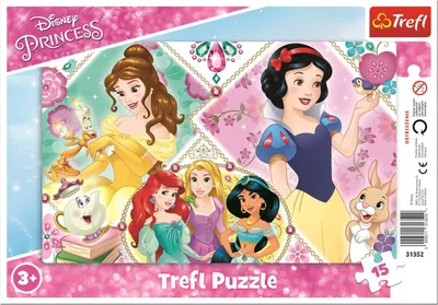 Zdjęcie produktu dla Puzzle Księżniczki 15 elementów Czarujący świat puzzli dla małych księżniczek
