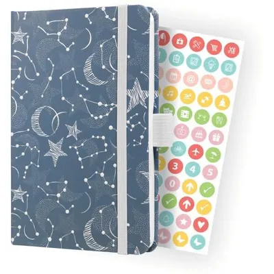 Produktbild von Wochenkalender Jolie 2024 ca. A6 1 Woche/2 Seiten Hardcover Cosmic Fantasy Blue