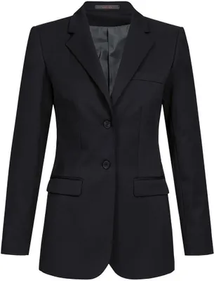 Produktbild von Greiff Corporate BASIC Damen Langblazer Regular-Fit Schwarz 34
