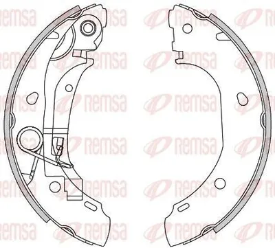 Produktbild von REMSA Bremsbackensatz Trommelbremse Hinten für FIAT Ducato Kastenwagen (250, 290) 4163.00