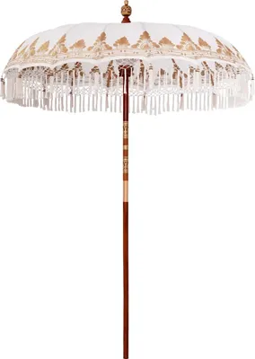 Image de Parasol balinais Crème 190 x 190 x 260 cm