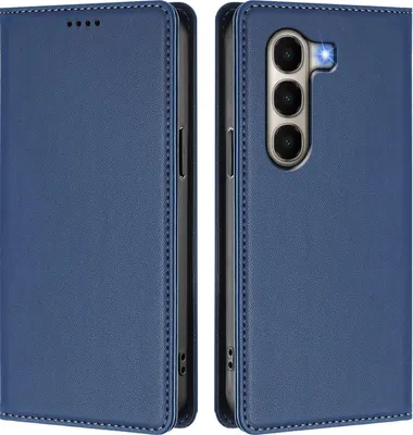 Immagine prodotto di Custodia in pelle per itel A95, custodia a libro magnetica in Finto cuoio con supporto, blu scuro