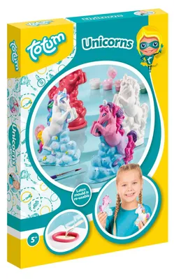Image de Totum Creativity - Einhorn-Gipsfiguren
