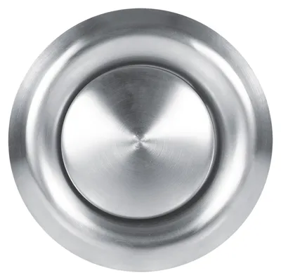 Image de Ouverture d'aération murale/plafond réglable en acier inoxydable, cache-conduit de ventilation rond (150 mm)