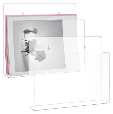Produktbild von 2 Stück Acryl Wandaktenhalter 30,6x5x25,8 cm für die Aufbewahrung im Home Office