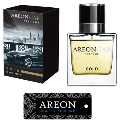 Produktbild von Original Areon LUX Auto Parfüm Lufterfrischer Duftdose Duftbaum GOLD LINE 50 ml