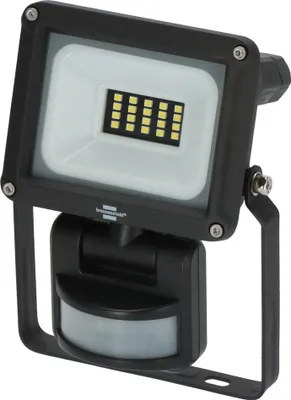 Produktbild von Brennenstuhl LED Strahler JARO 1060 P (LED Fluter zur Wandmontage für außen IP65, 10W, 1150lm, 6500K, mit Bewegungsmelder), Schwarz, IP65, Metall, I, IK08, Schwarz