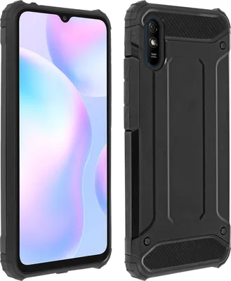 Produktbild von Avizar, Stoßfeste Schutzhülle für Xiaomi Redmi 9A, Schwarz