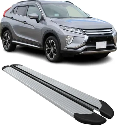 Image de Marchepieds Latéraux pour Mitsubishi Eclipse Cross 2018-2024 Aluminium Argent 2x