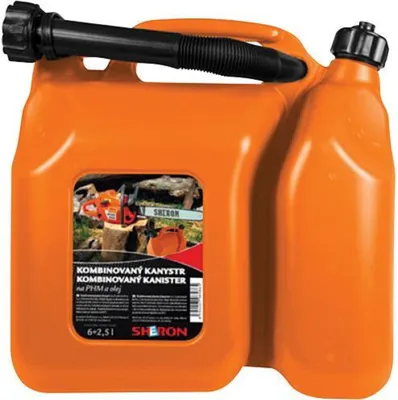 Obrázek produktu pro Kanystr SHERON 6+2,5 litru, kombinovaný pro olej a pohonné hmoty