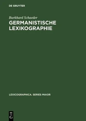 Produktbild von Germanistische Lexikographie