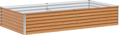 Immagine prodotto di vidaXL Letto rialzato marrone chiaro 195 x 100 x 36 cm Acciaio zincato