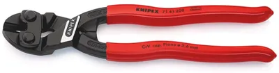 Obrázok produktu pre Knipex 71 41 200, Štípacie kliešte, 6 mm, Chrómovo-vanádová oceľ, Plast, Červená, 200 mm