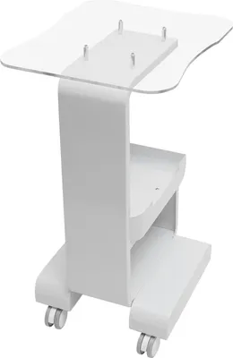 Zdjęcie produktu dla Wózek kosmetyczny – wózek na kółkach z 2 poziomami – metalowy, wysokość 76 cm, nośność 15 kg, półka 37×47 cm, kosz 20×32 cm – biały