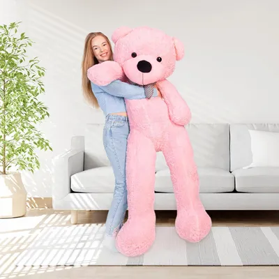 Teddybär Plüschtier weich 180 cm Rosa