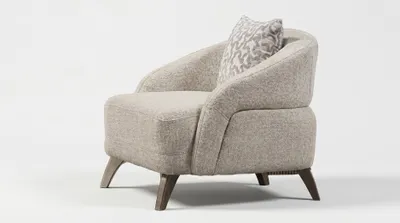Produktbild von Sessel Moderner Designermodell Beige Farbe Elegante Wohnzimmer Komfort