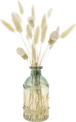 Immagine prodotto di QUVIO Vaso di vetro - Vaso di vetro - Vasi - 6 x 13 cm (dxh) - Giallo / Blu