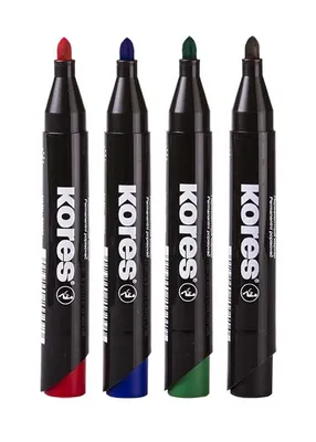 Obrázok produktu pre Kores Permanent-Marker "K MARKER", Rundspitze, schwarz